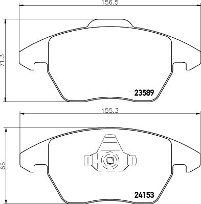 HELLA PAGID 8db355011811 -  Комплект тормозных колодок, дисковый тормоз